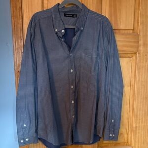 Nautica Men's Navy Casual Button-Down Shirt